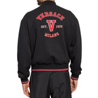 Versace Black Virgin Wool Bomber Versace