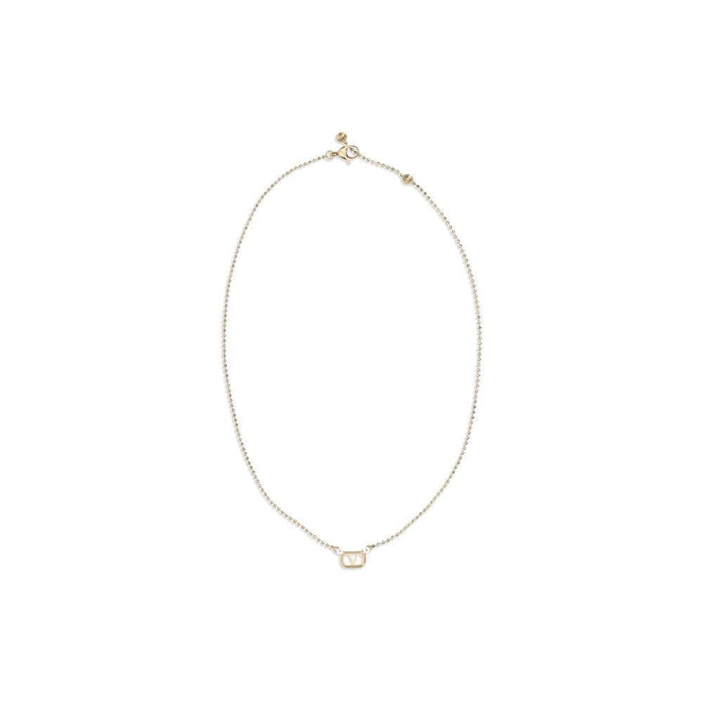 Valentino Garavani Gold Brass Necklace Valentino Garavani