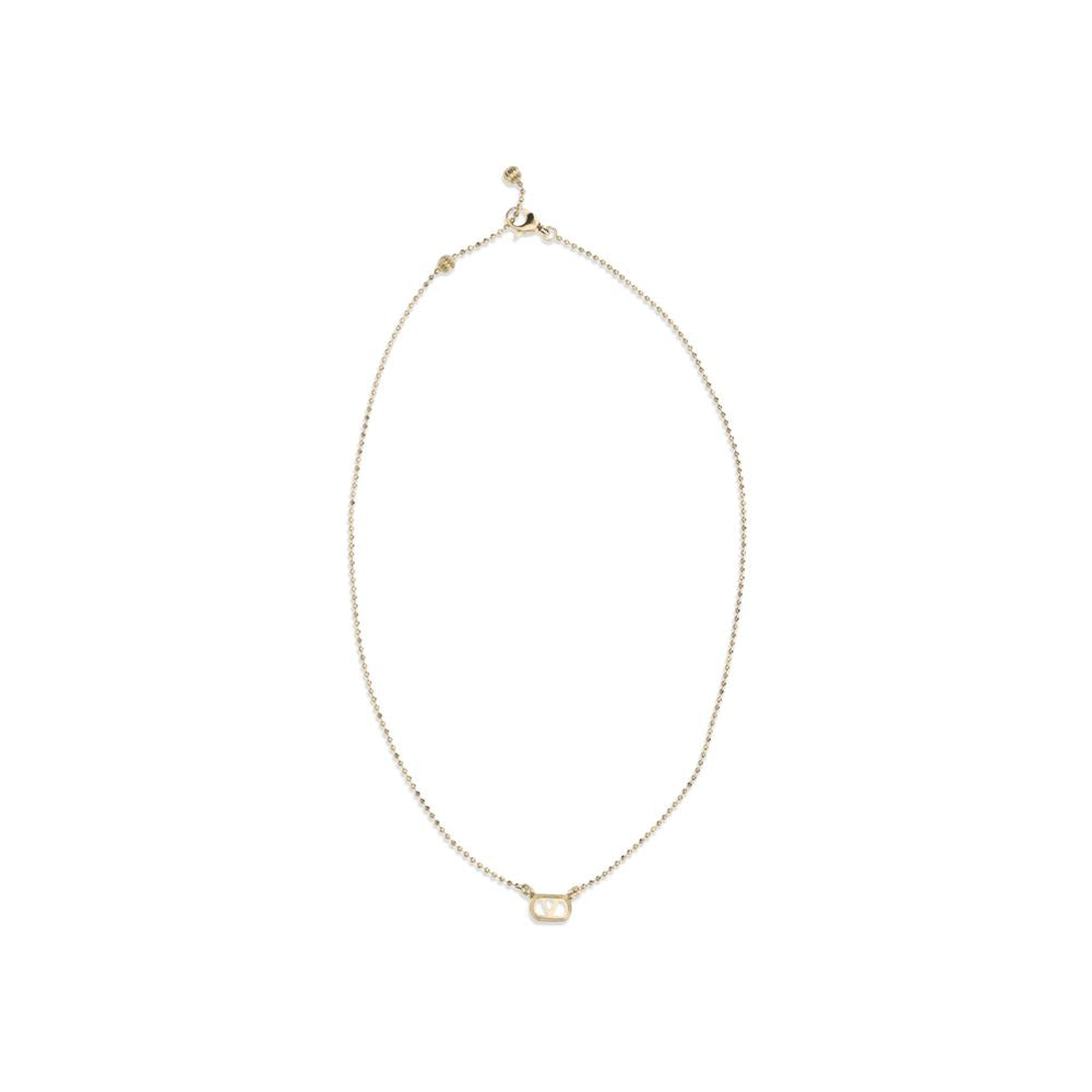 Valentino Garavani Gold Brass Necklace Valentino Garavani