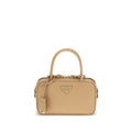 Prada Beige Calf Leather Bos Taurus Handbag Prada