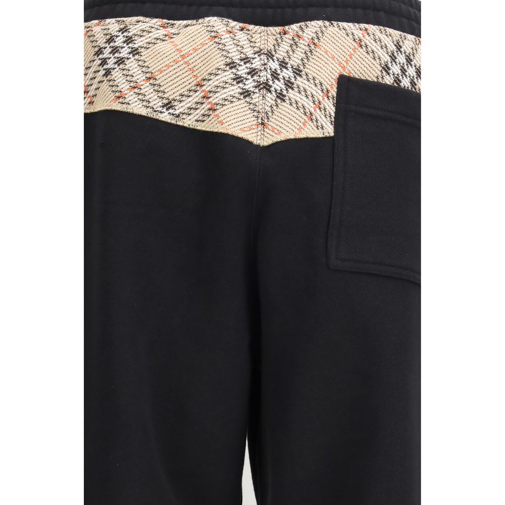 Burberry Black Cotton Joggers (Workout Pants) Burberry