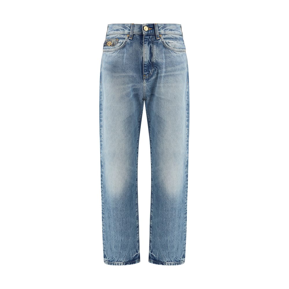 Versace Blue Cotton Jeans Denim Versace