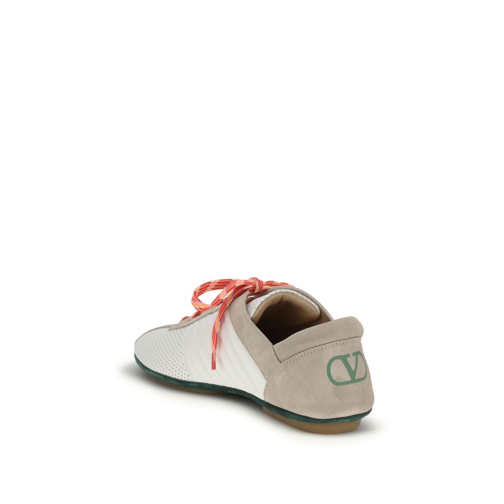 Valentino Garavani Multicolor Calf Leather Bos Taurus Athletic Sneakers Valentino Garavani