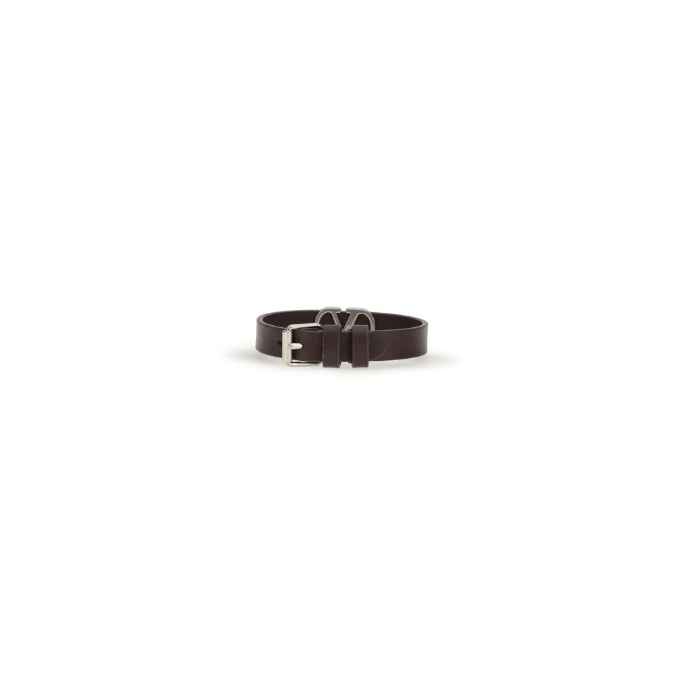 Valentino Garavani Purple Calf Leather Bos Taurus Bracelet Valentino Garavani