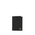 Valentino Garavani Black Calf Leather Bos Taurus Wallet Valentino Garavani