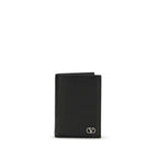 Valentino Garavani Black Calf Leather Bos Taurus Wallet Valentino Garavani