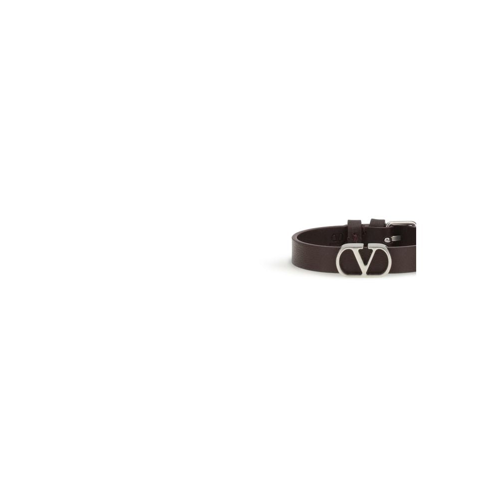 Valentino Garavani Purple Calf Leather Bos Taurus Bracelet Valentino Garavani