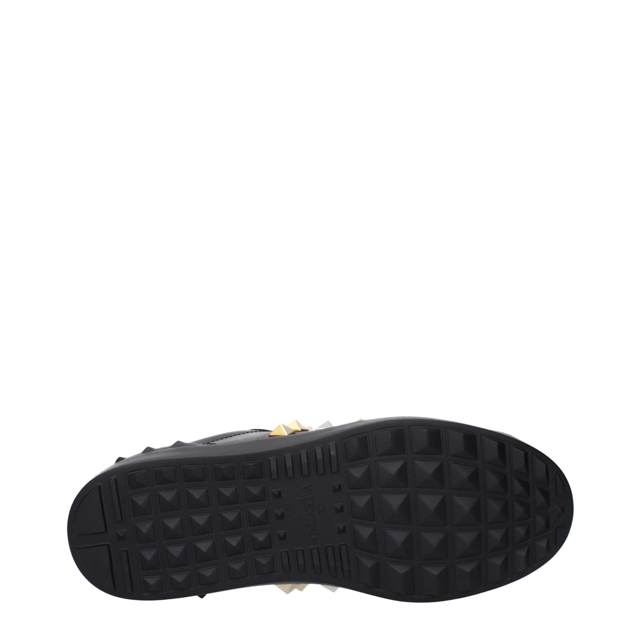 Valentino Garavani Black Leather Sneakers Valentino Garavani