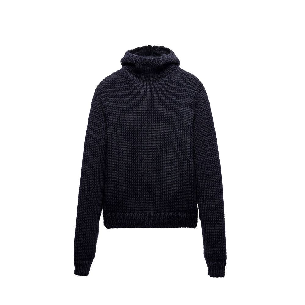 Prada Blue Wool Sweatshirt Prada