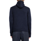 Prada Blue Wool Sweatshirt Prada