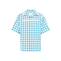 Prada Blue Cotton Pattern Shirt Prada