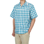 Prada Blue Cotton Pattern Shirt Prada