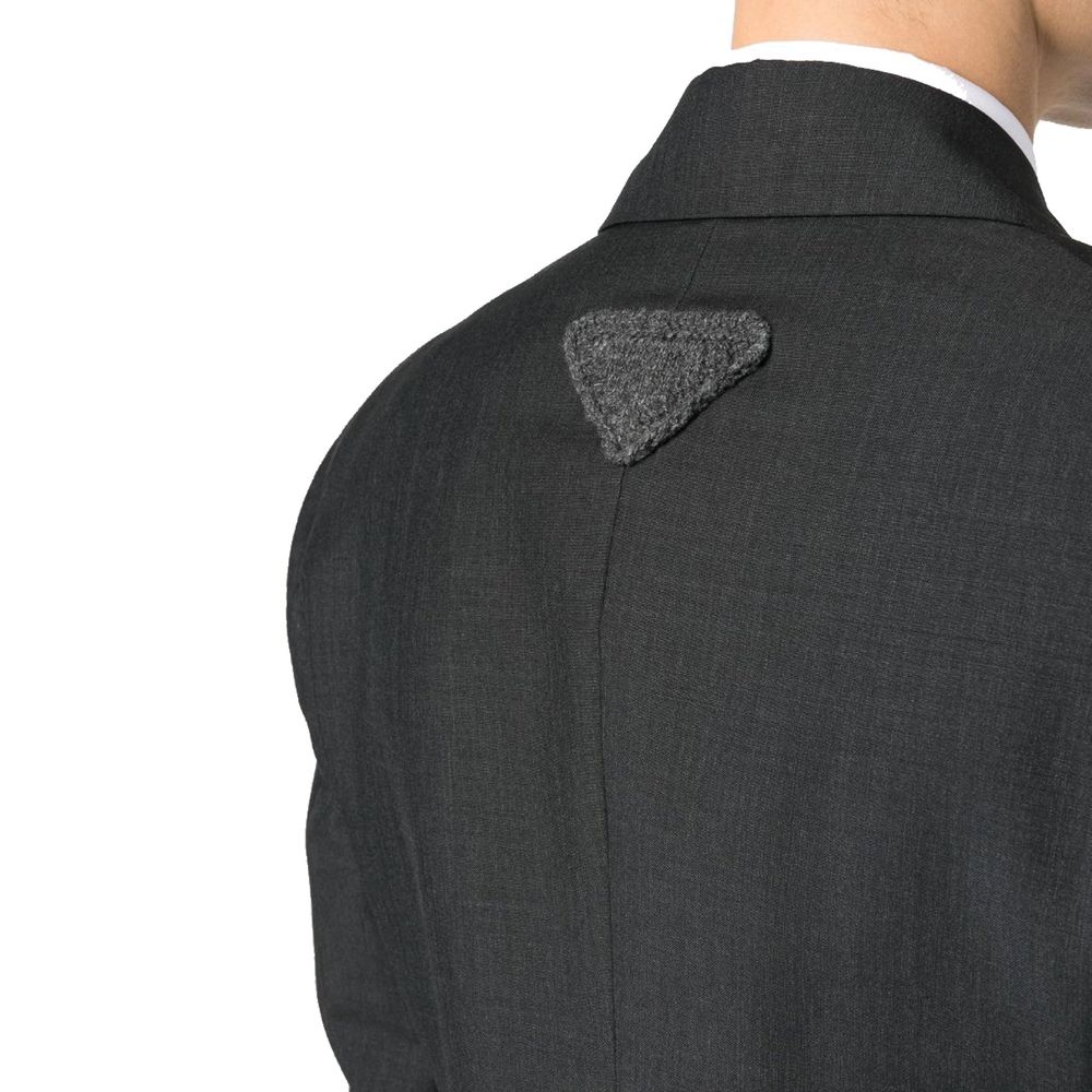 Prada Gray Wool Blazer Prada