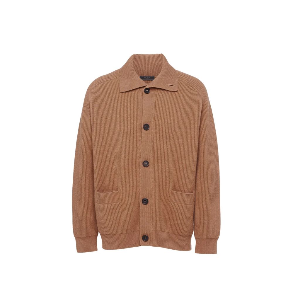 Prada Brown Cashmere Cardigan Prada