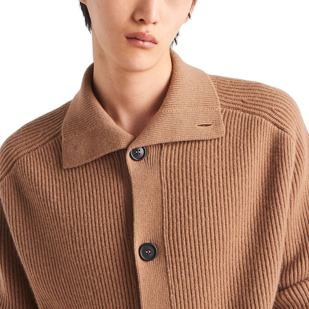 Prada Brown Cashmere Cardigan Prada