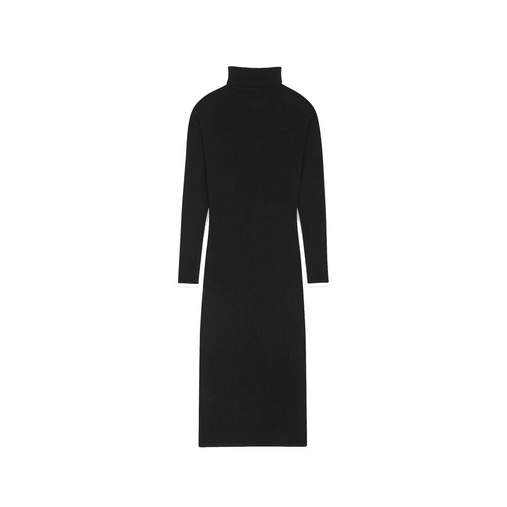 Saint Laurent Black Cashmere Casual Dress Saint Laurent