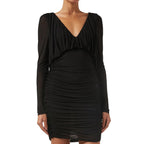 Saint Laurent Black Viscose Cocktail Dress Saint Laurent