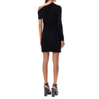 Saint Laurent Black Viscose Casual Dress Saint Laurent