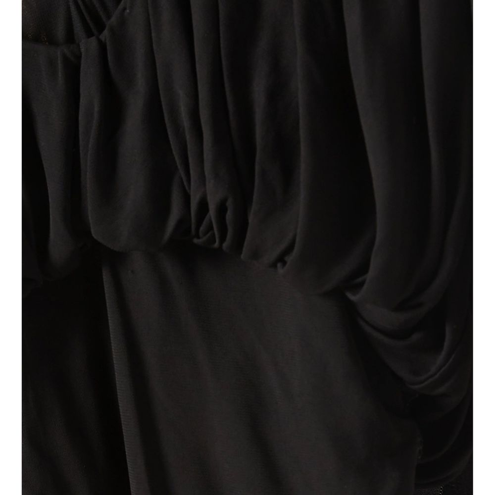 Saint Laurent Black Viscose Cocktail Dress Saint Laurent