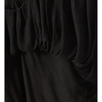 Saint Laurent Black Viscose Cocktail Dress Saint Laurent