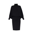 Saint Laurent Black Wool Casual Dress Saint Laurent