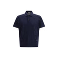 Burberry Blue Wool Polo Shirt Burberry