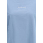 Balenciaga Blue Cotton T-Shirt Balenciaga