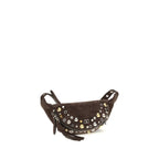 Valentino Garavani Brown Calf Leather Bos Taurus Shoulder Bag Valentino Garavani