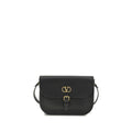 Valentino Garavani Black Calf Leather Bos Taurus Shoulder Bag Valentino Garavani