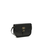 Valentino Garavani Black Calf Leather Bos Taurus Shoulder Bag Valentino Garavani