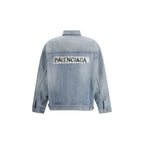 Balenciaga Blue Cotton Denim Jacket Balenciaga