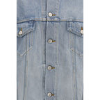 Balenciaga Blue Cotton Denim Jacket Balenciaga