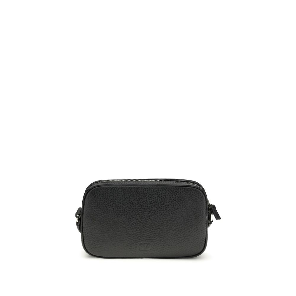Valentino Garavani Black Calf Leather Bos Taurus Accessories Valentino Garavani
