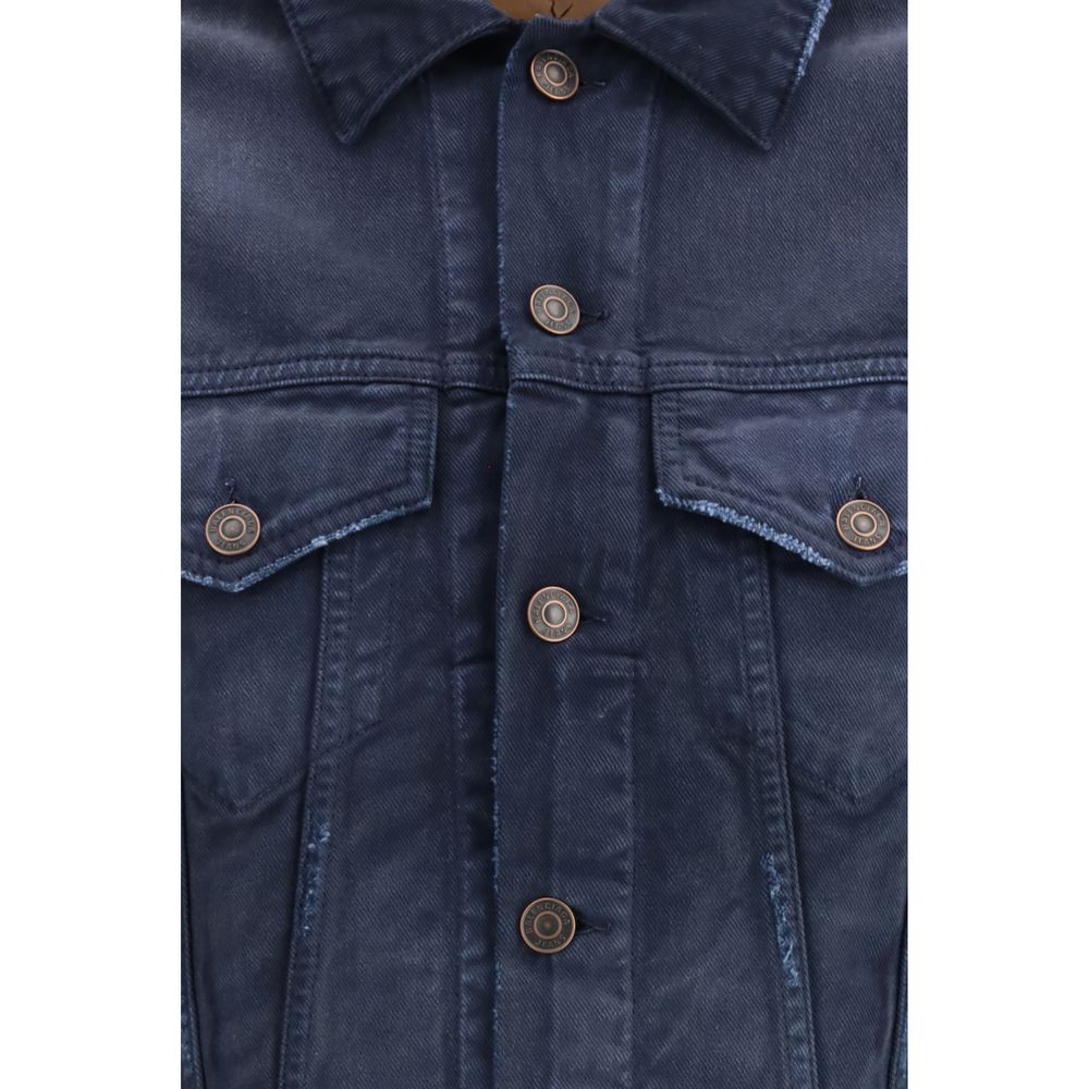 Balenciaga Blue Cotton Denim Jacket Balenciaga