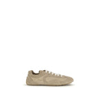 Prada Beige Lamb Ovis Aries Aries Athletic Sneakers Prada