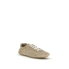 Prada Beige Lamb Ovis Aries Aries Athletic Sneakers Prada