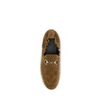 Gucci Brown Calf Leather Bos Taurus Slip-On Loafers Gucci