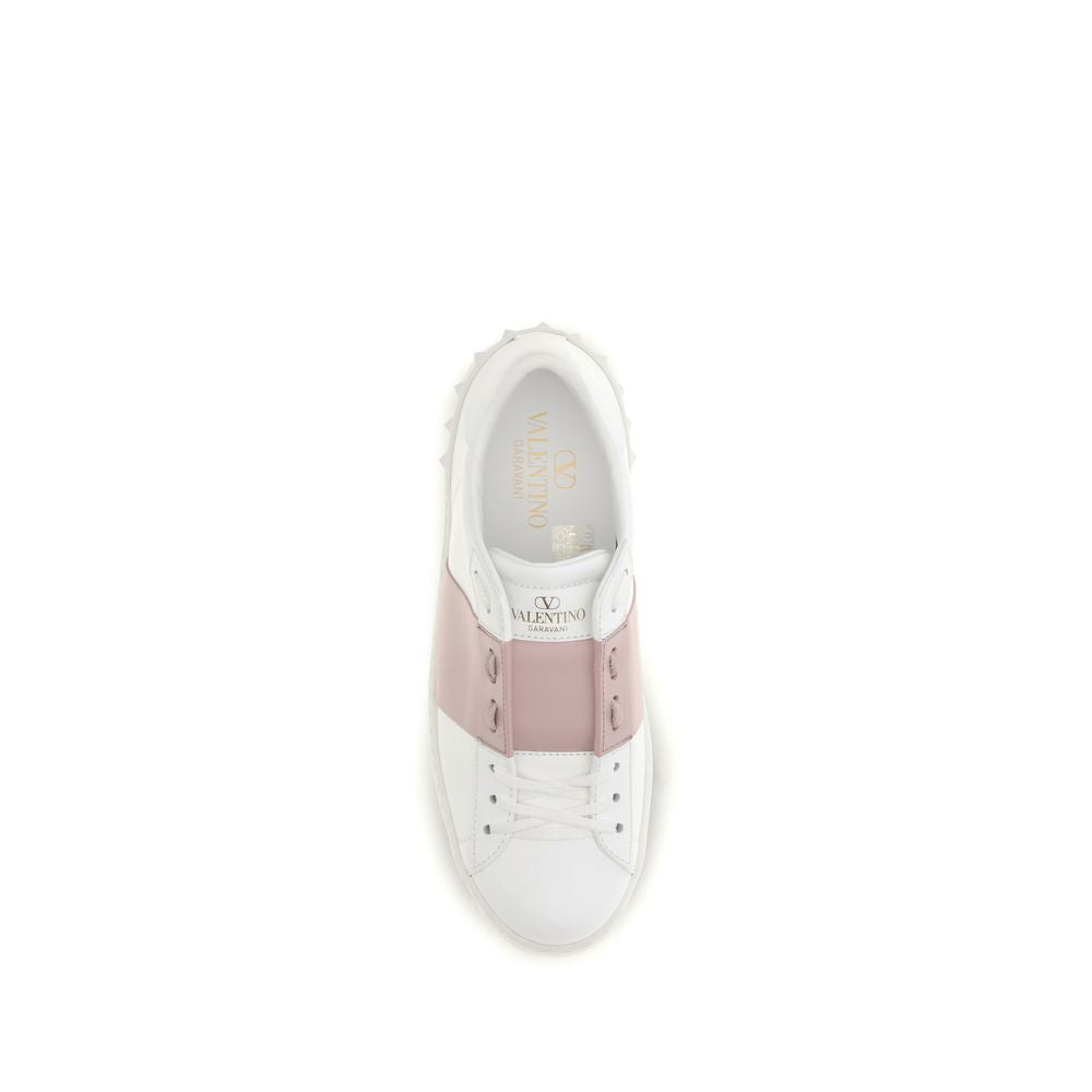 Valentino Garavani White Calf Leather Bos Taurus Sneakers Valentino Garavani