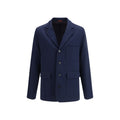 Gucci Blue Cotton Coat Gucci