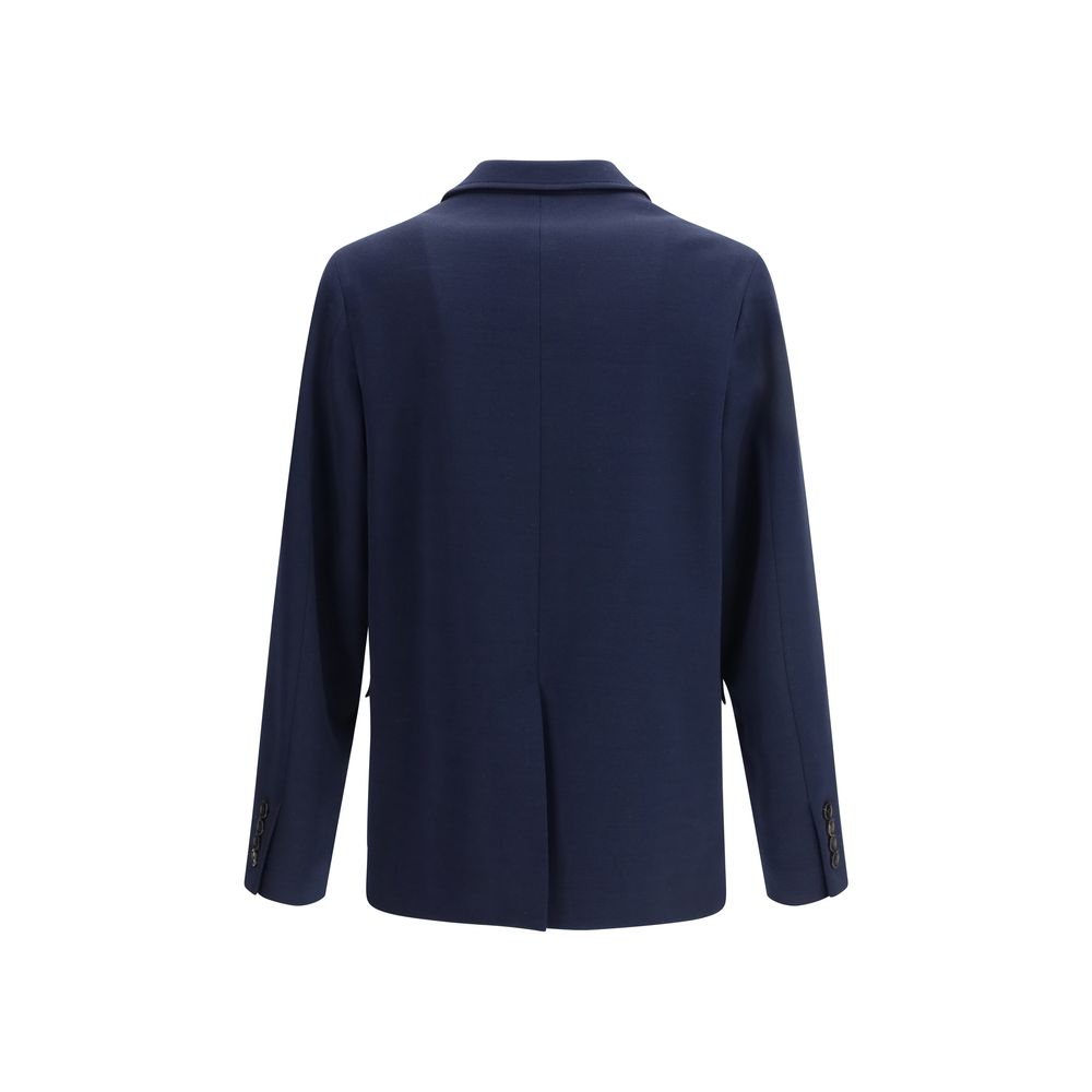 Gucci Blue Cotton Coat Gucci