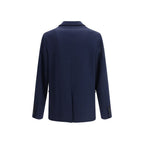 Gucci Blue Cotton Coat Gucci