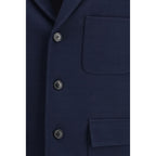 Gucci Blue Cotton Coat Gucci