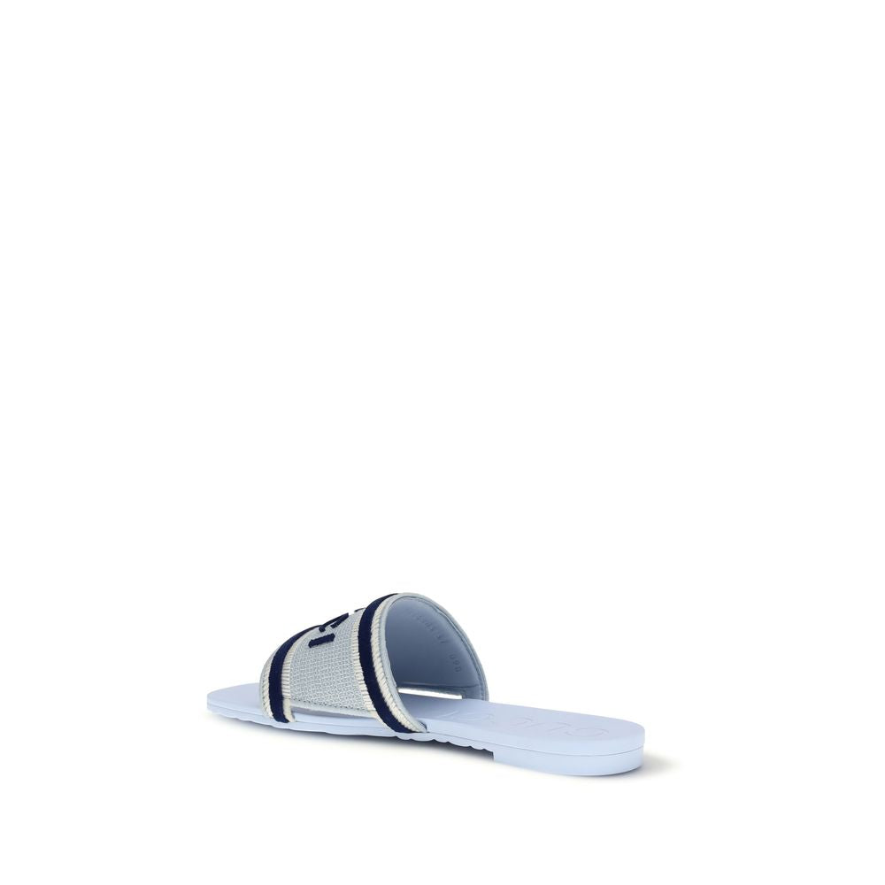 Gucci Blue Cotton Sandals Gucci