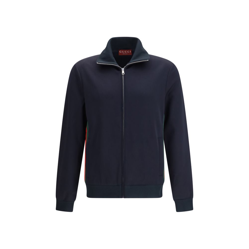 Gucci Blue Polyester Shell Jacket Gucci