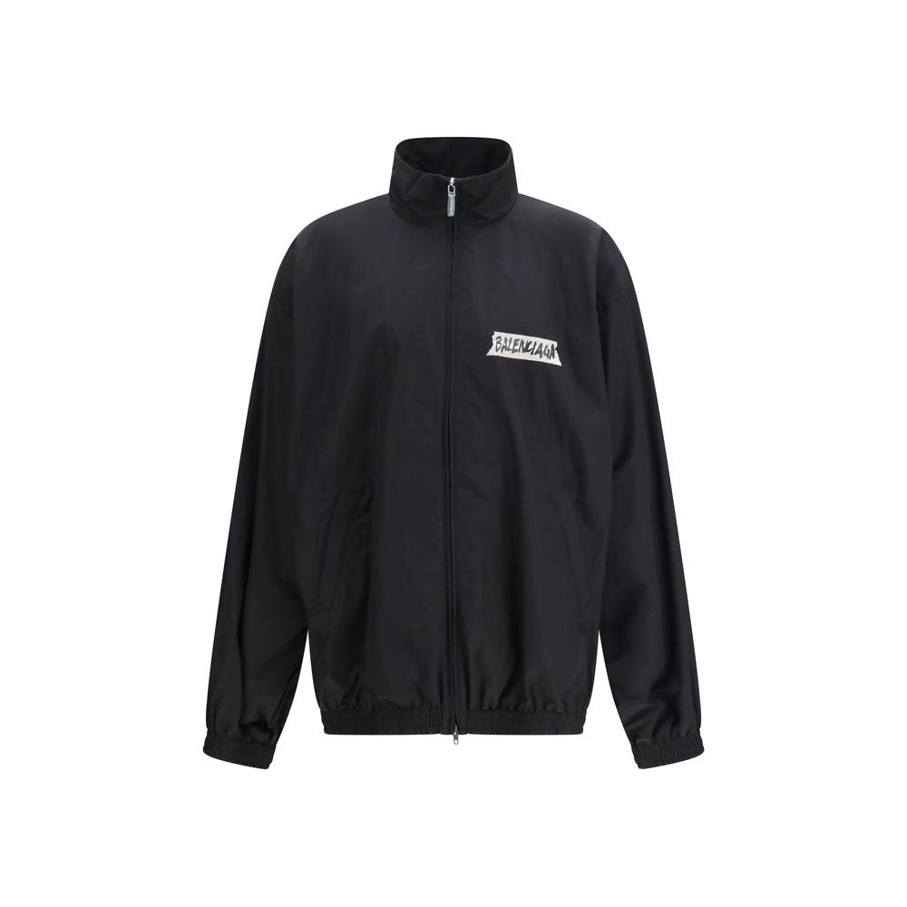 Balenciaga Black Cotton Shell Jacket Balenciaga