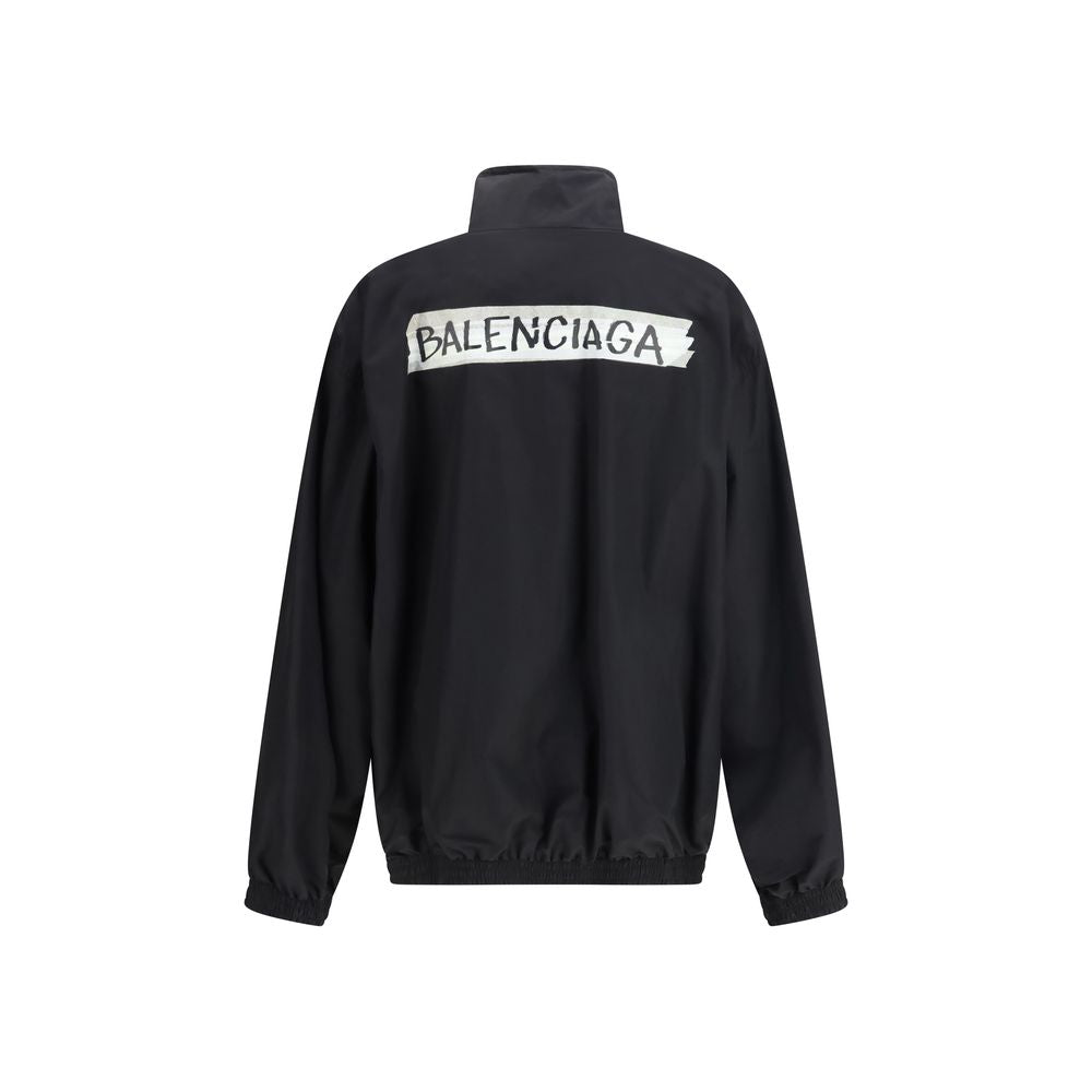 Balenciaga Black Cotton Shell Jacket Balenciaga
