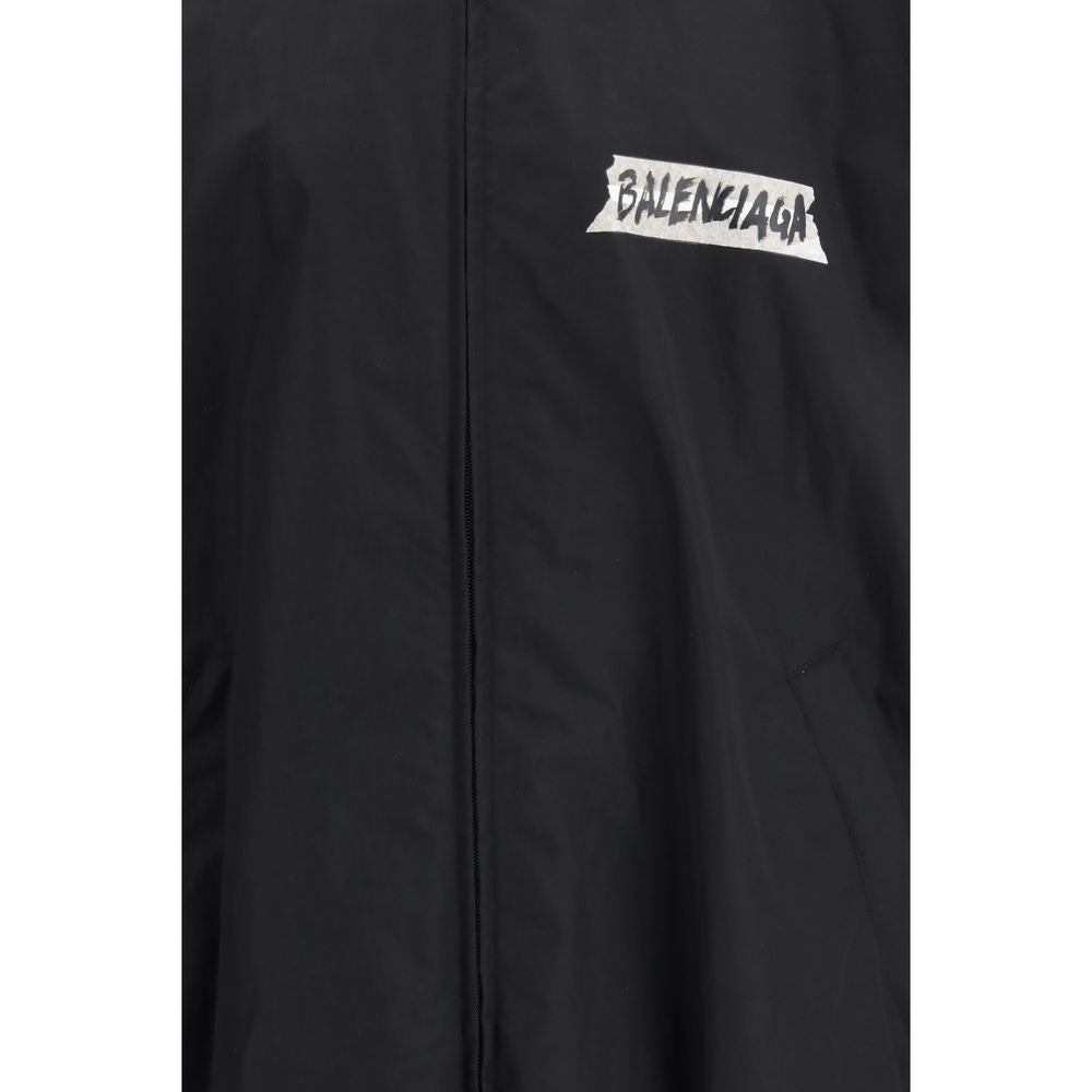 Balenciaga Black Cotton Shell Jacket Balenciaga