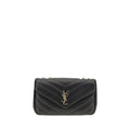 Saint Laurent Black Lamb Ovis Aries Aries Shoulder Bag Saint Laurent