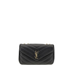 Saint Laurent Black Lamb Ovis Aries Aries Shoulder Bag Saint Laurent