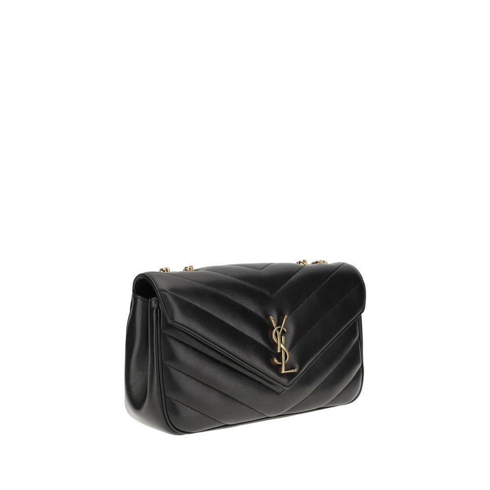 Saint Laurent Black Lamb Ovis Aries Aries Shoulder Bag Saint Laurent